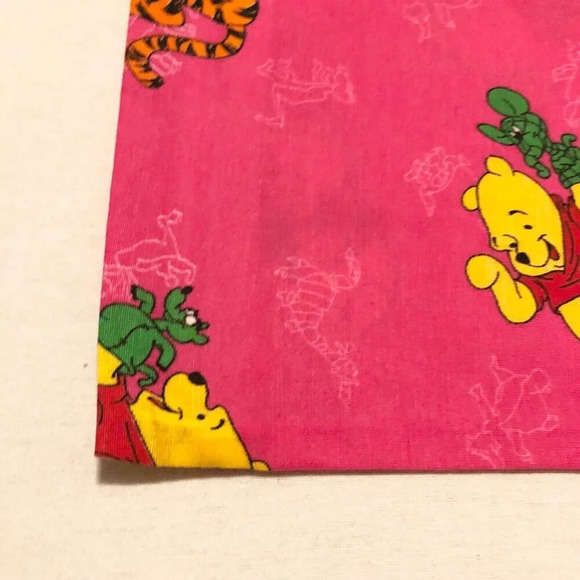 Vtg 2 Winnie The Pooh Pillow Cases Hand Puppets Pink 22.5 x 14.5 - Picture 4 of 16